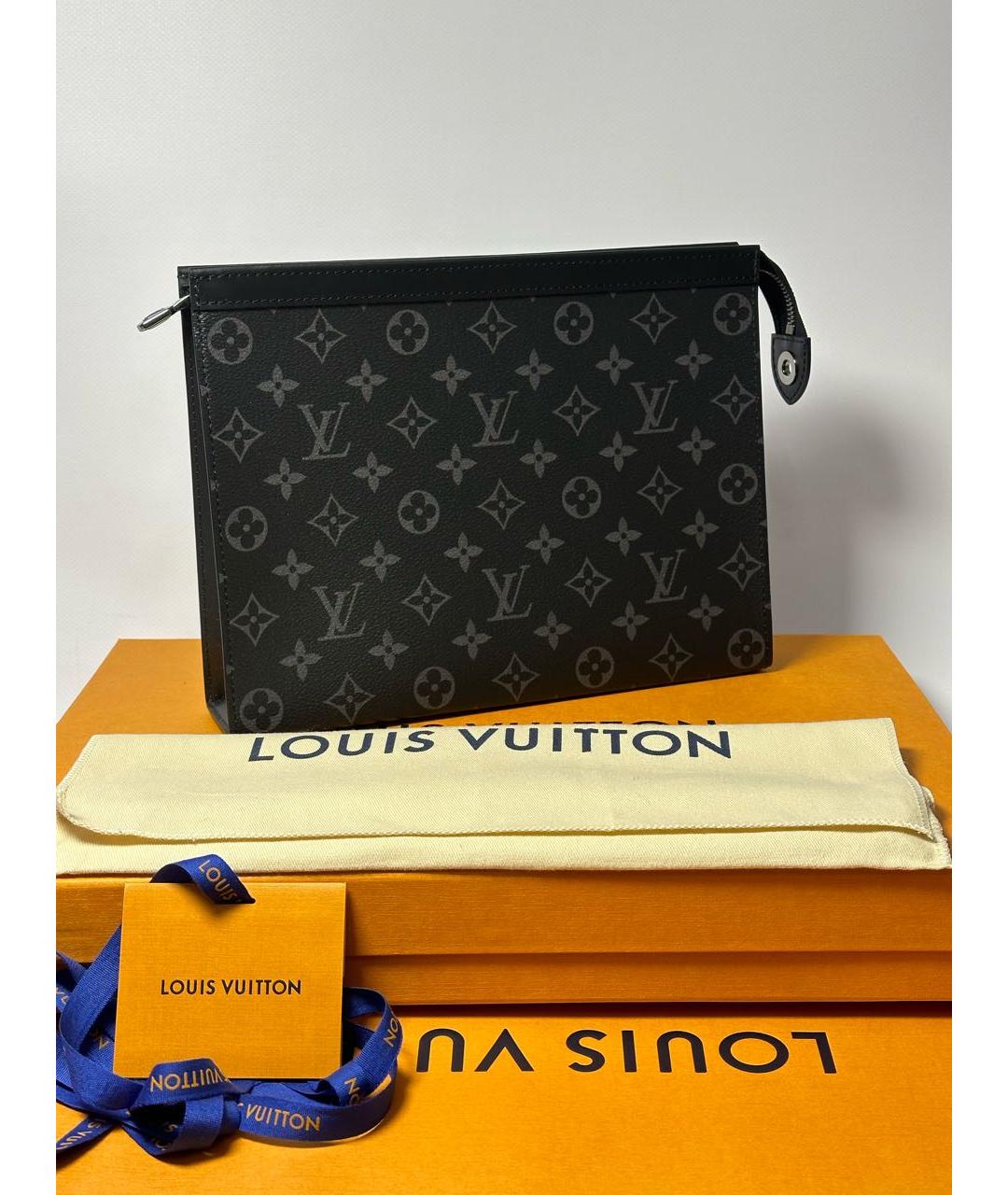 LOUIS VUITTON Антрацитовая папка для документов, фото 5