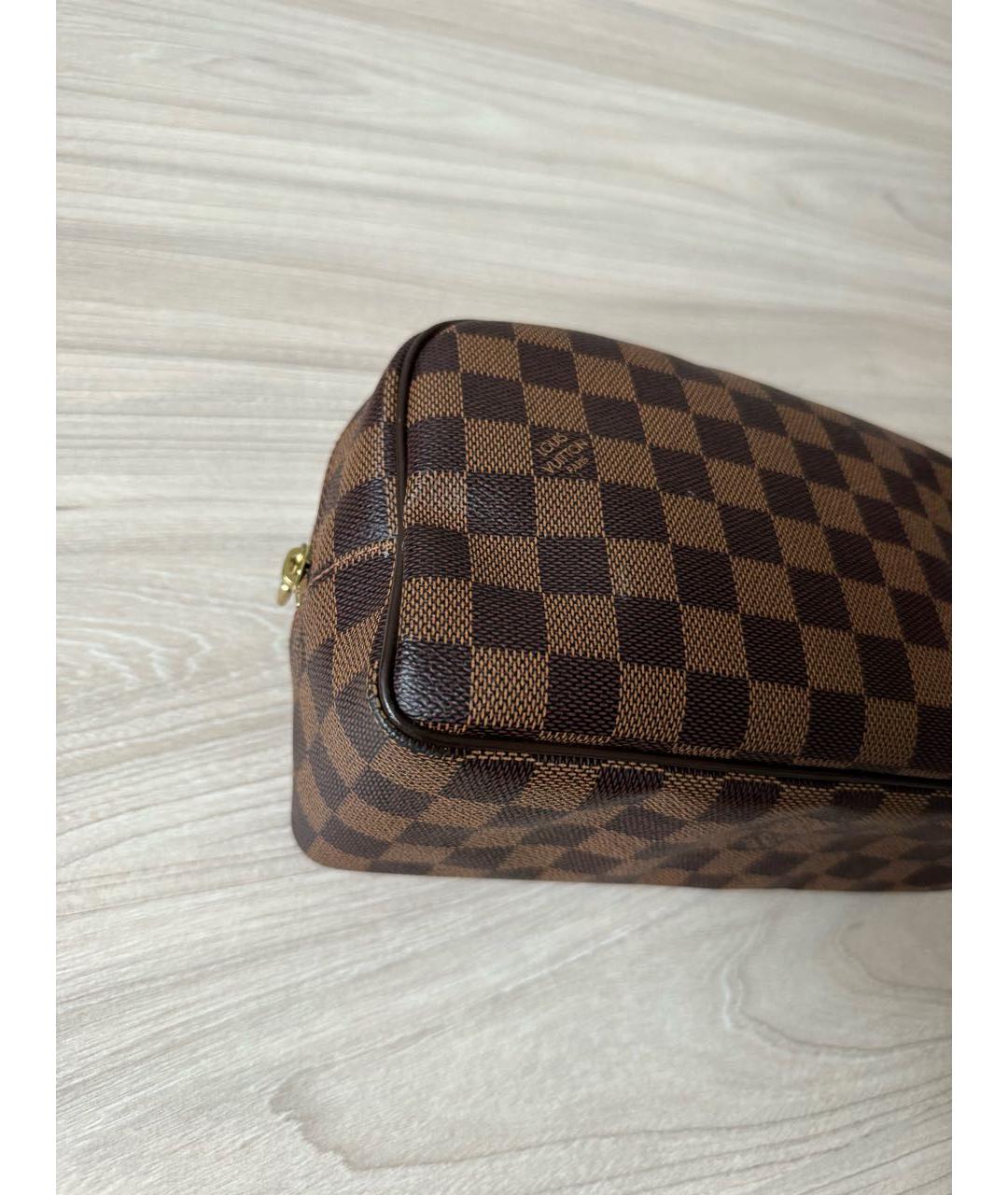 LOUIS VUITTON Коричневая косметичка, фото 5