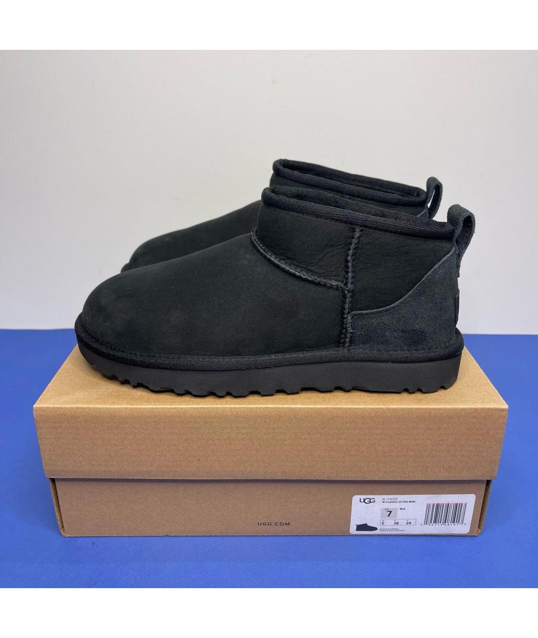 UGG AUSTRALIA Черные ботинки, фото 4