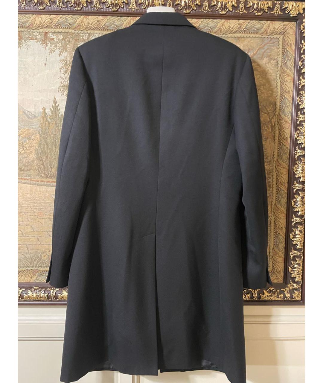 NEIL BARRETT Черное шерстяное пальто, фото 2