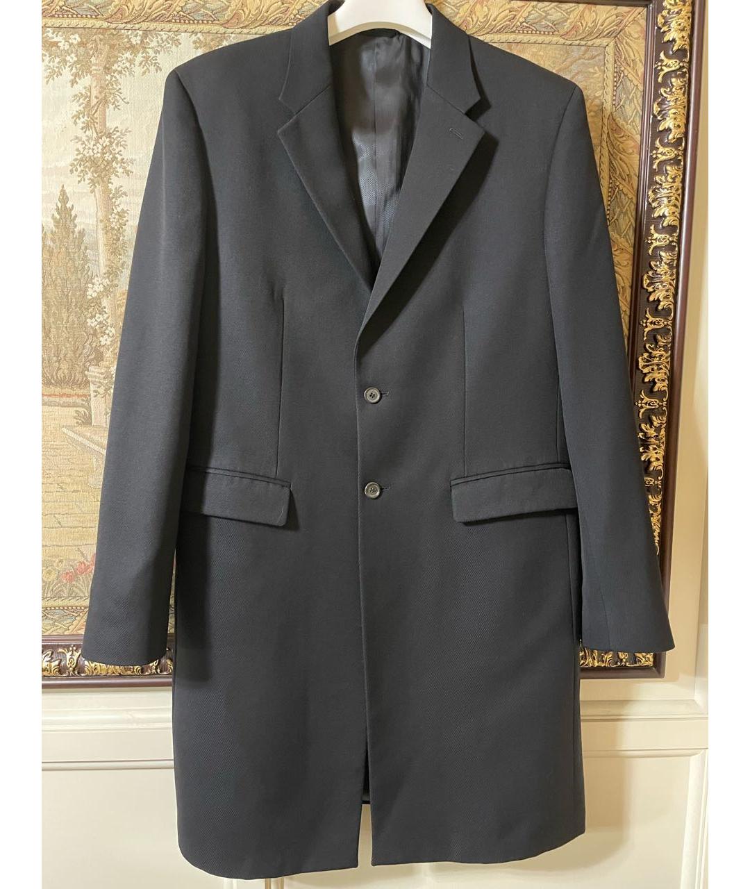 NEIL BARRETT Черное шерстяное пальто, фото 9
