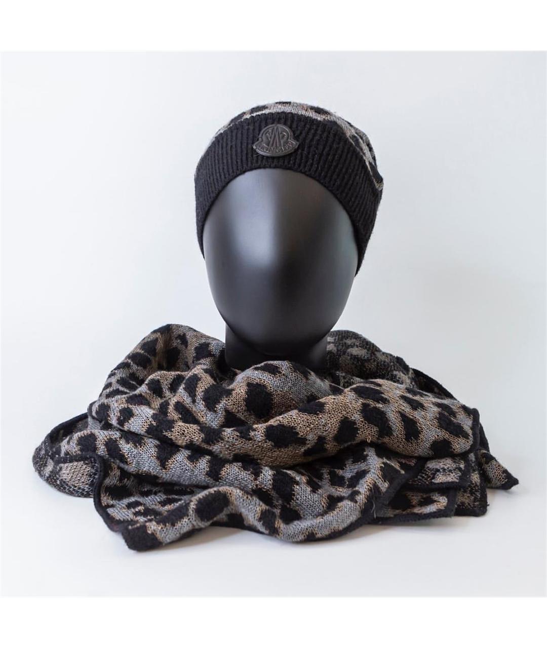 MONCLER Серая шапка, фото 3