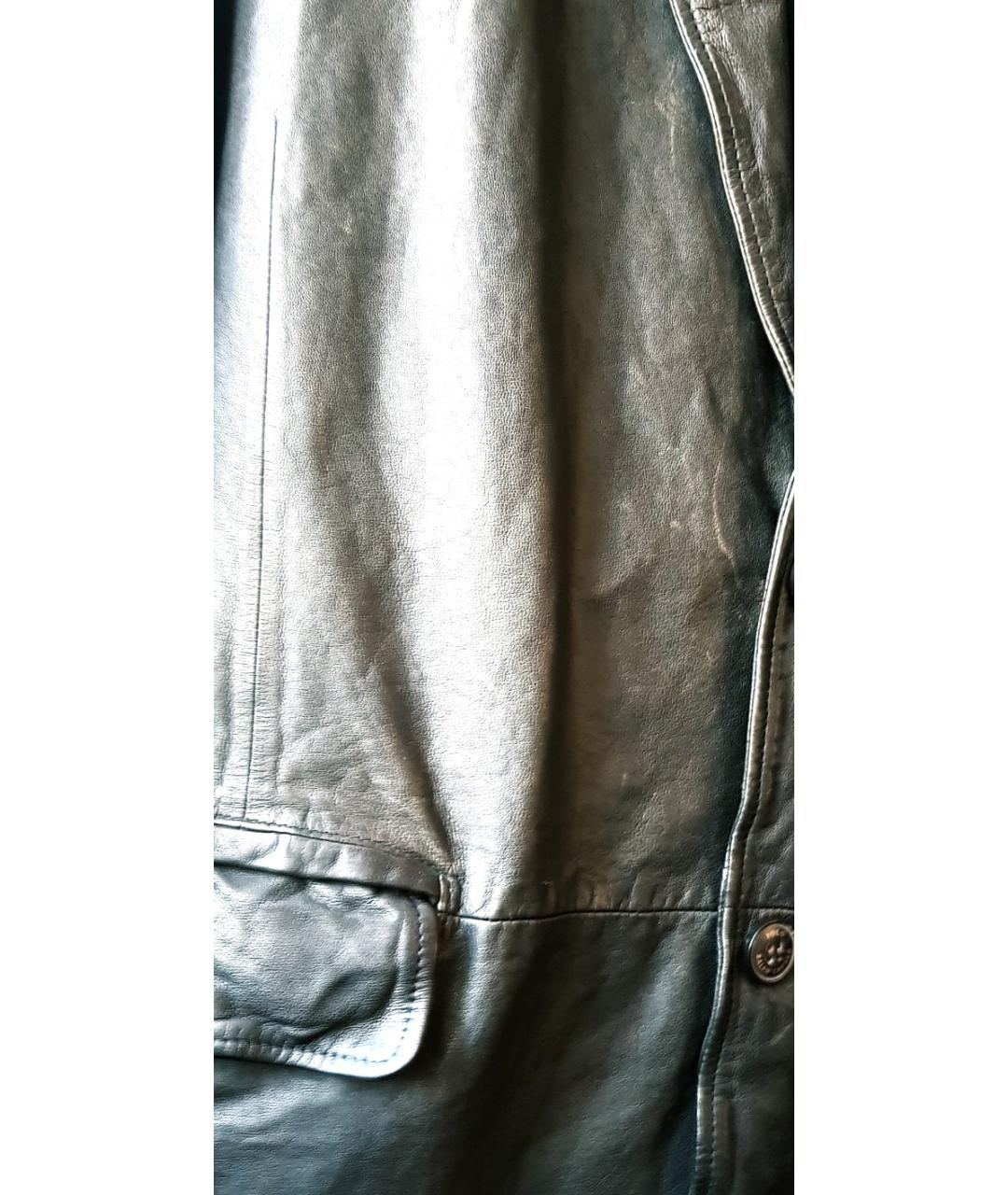 POLO RALPH LAUREN Коричневый кожаный пиджак, фото 5