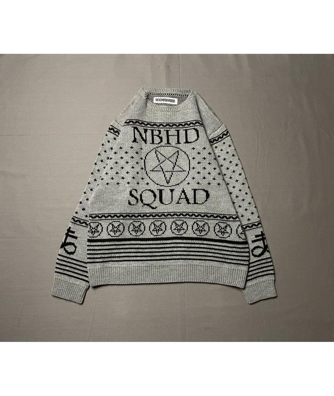NEIGHBORHOOD Серый шерстяной джемпер / свитер, фото 6