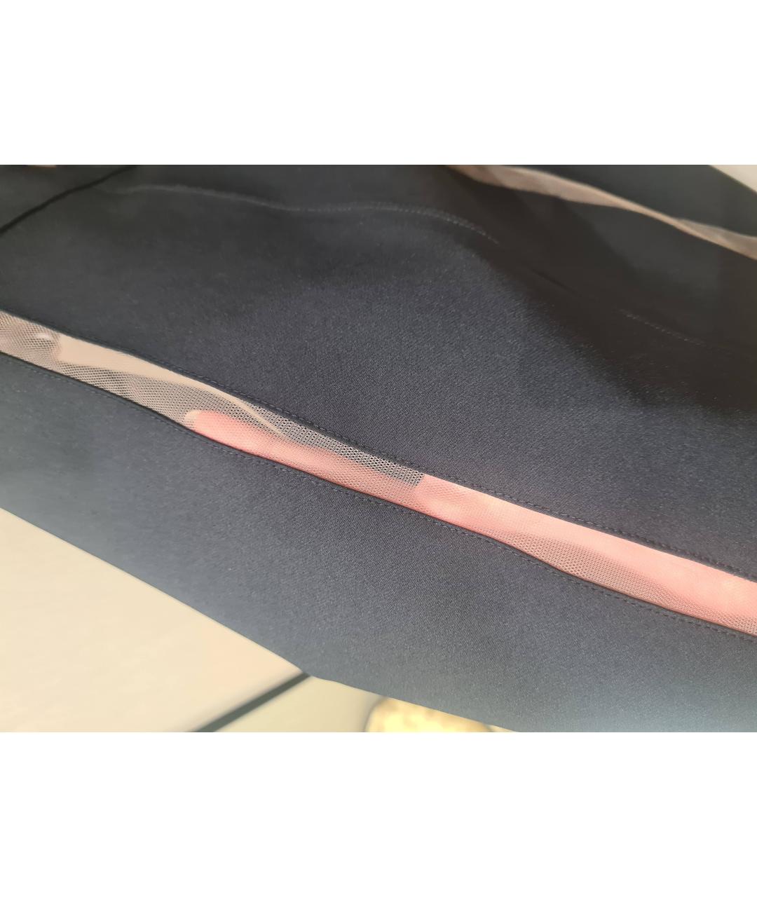 ELISABETTA FRANCHI Черное полиамидовое коктейльное платье, фото 4