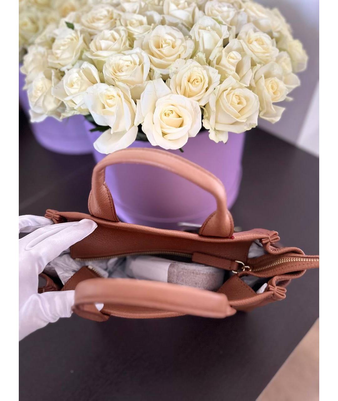 MARC JACOBS Коричневая кожаная сумка тоут, фото 6