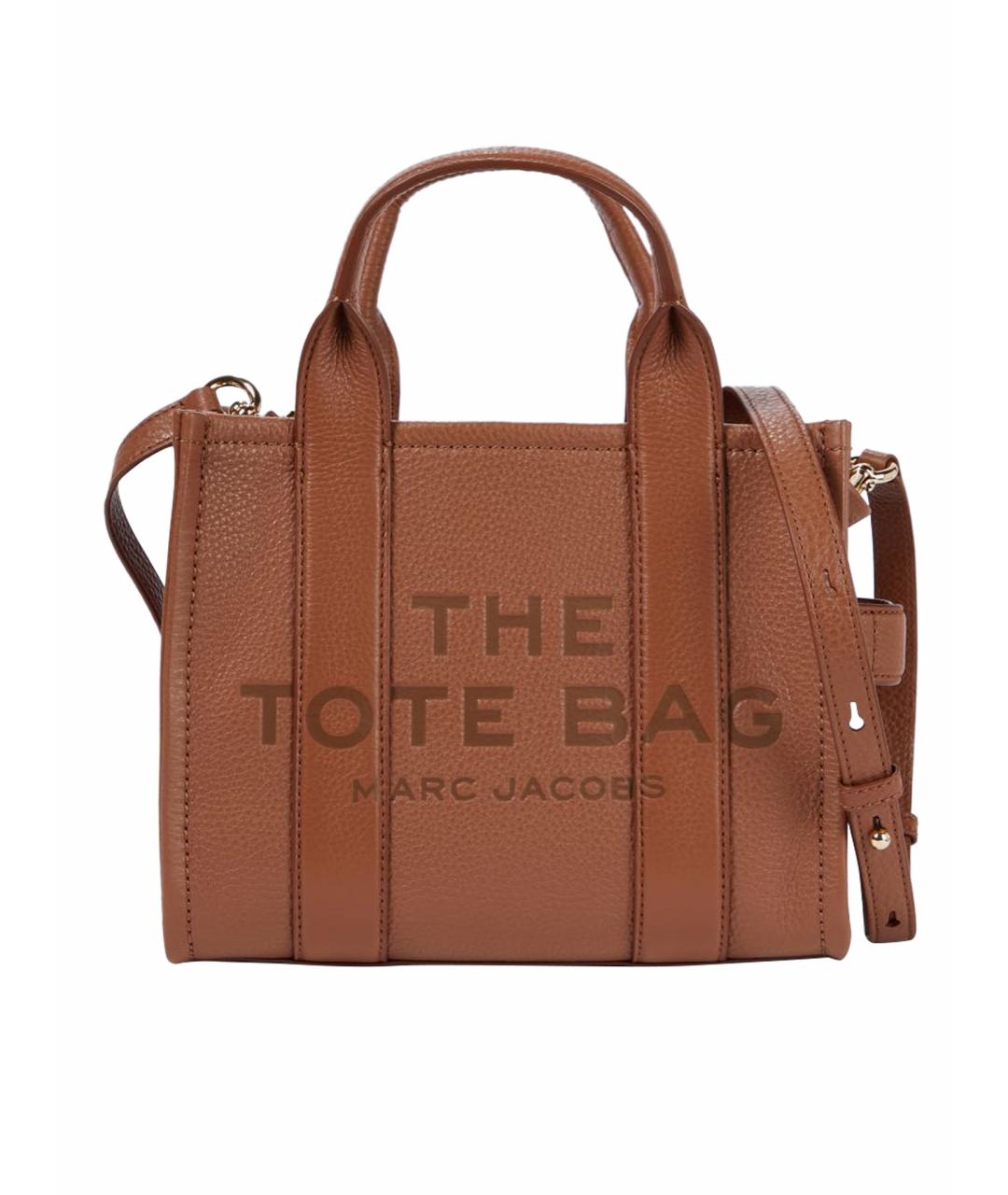 MARC JACOBS Коричневая кожаная сумка тоут, фото 1