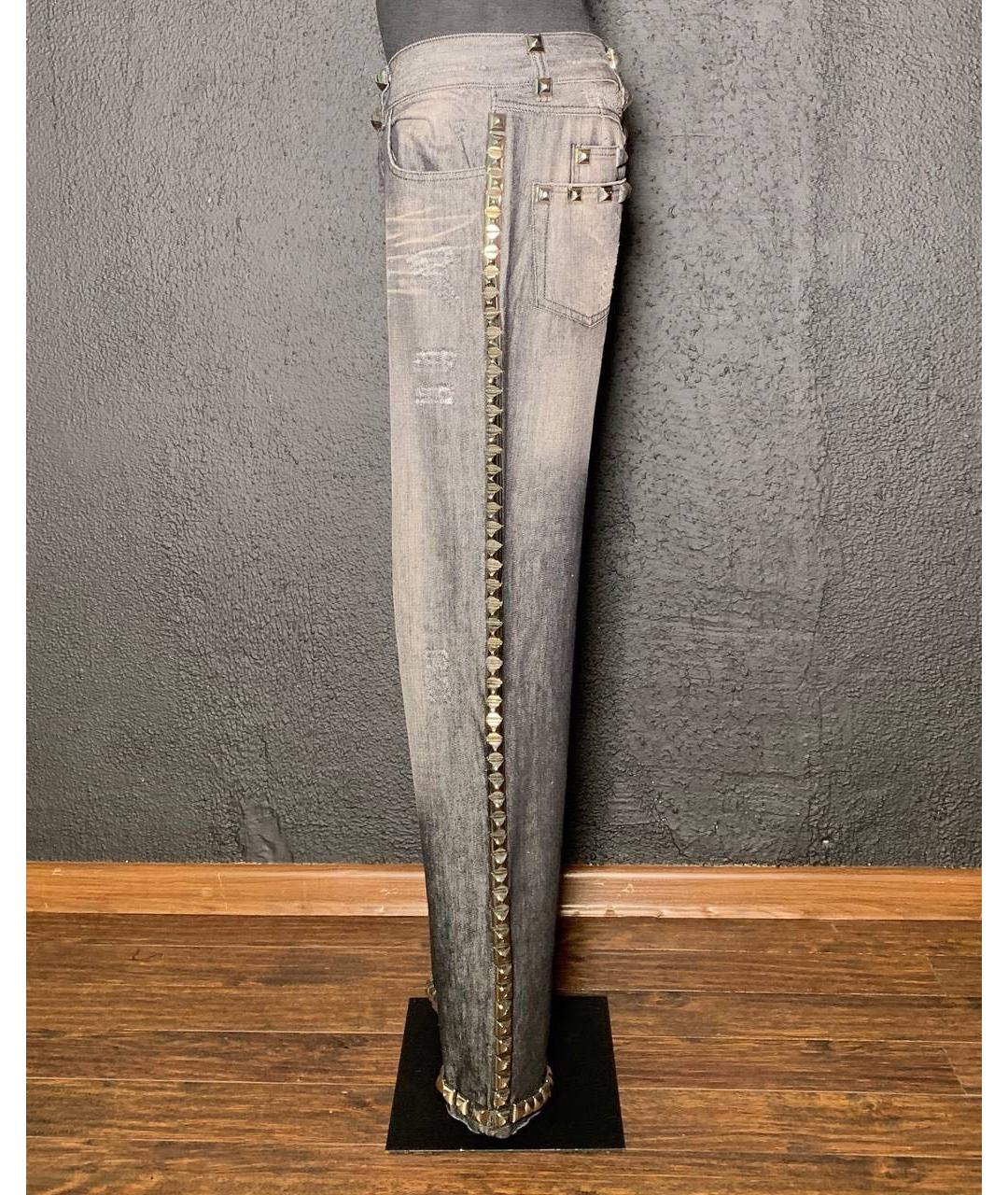 PHILIPP PLEIN Антрацитовые хлопковые джинсы, фото 3