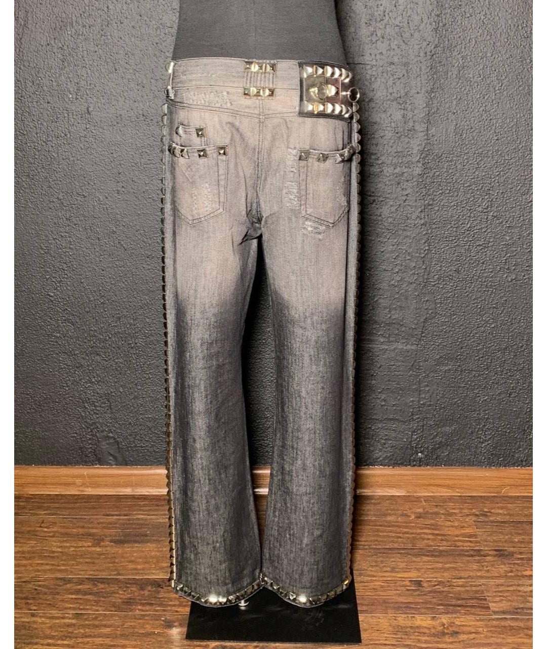 PHILIPP PLEIN Антрацитовые хлопковые джинсы, фото 2
