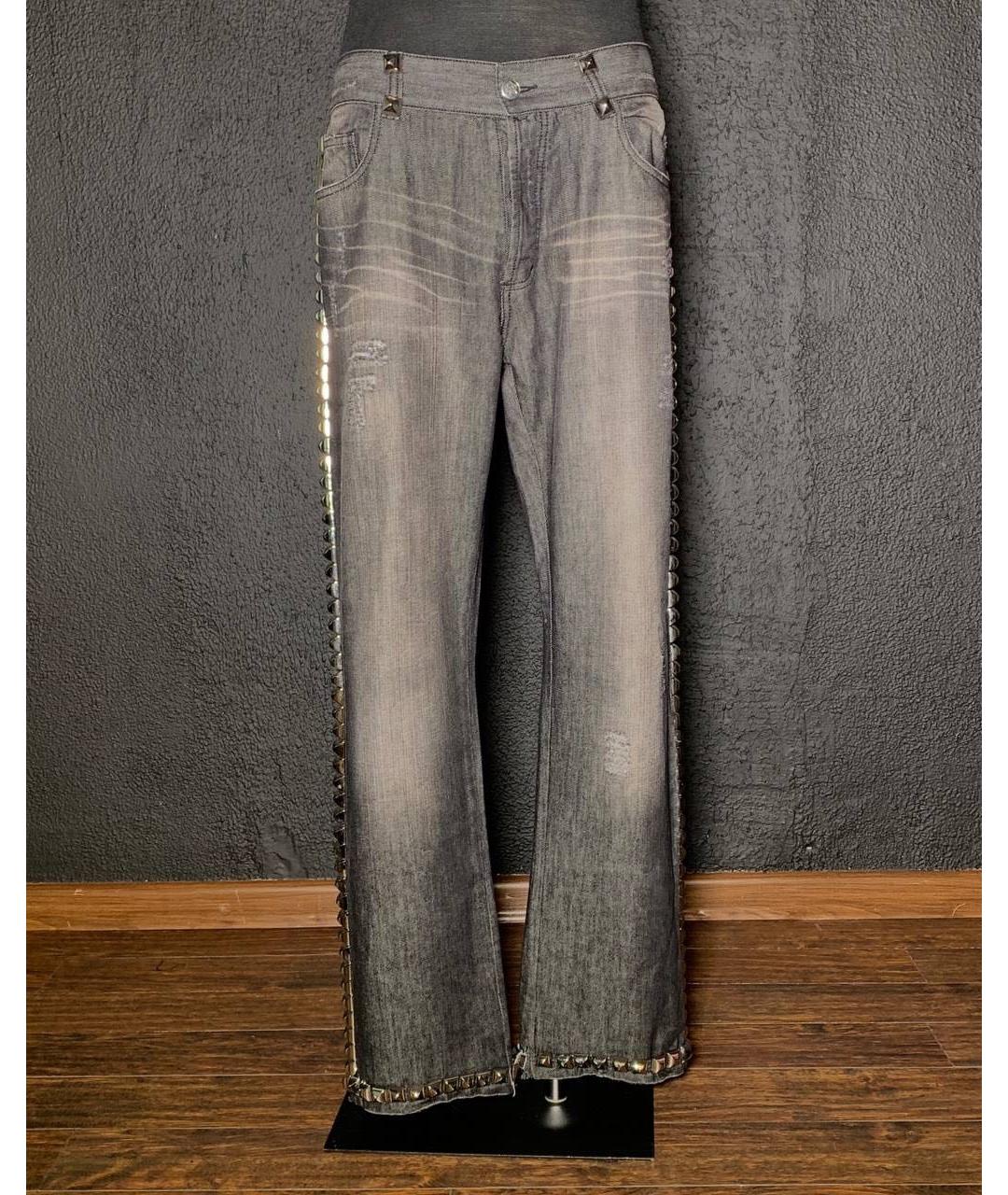 PHILIPP PLEIN Антрацитовые хлопковые джинсы, фото 6