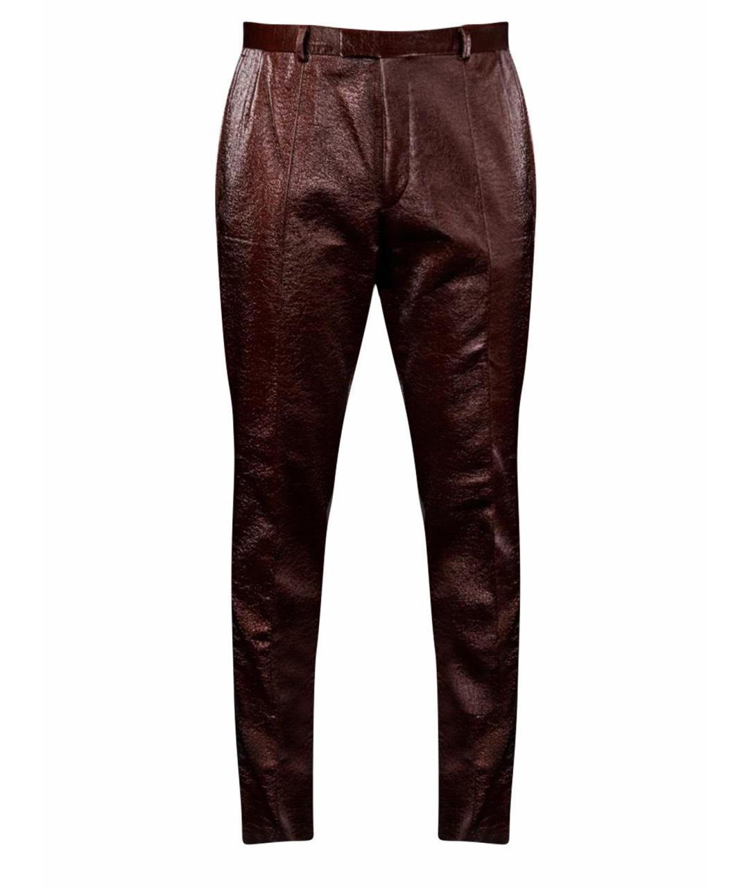 MUGLER Бордовые брюки чинос, фото 1