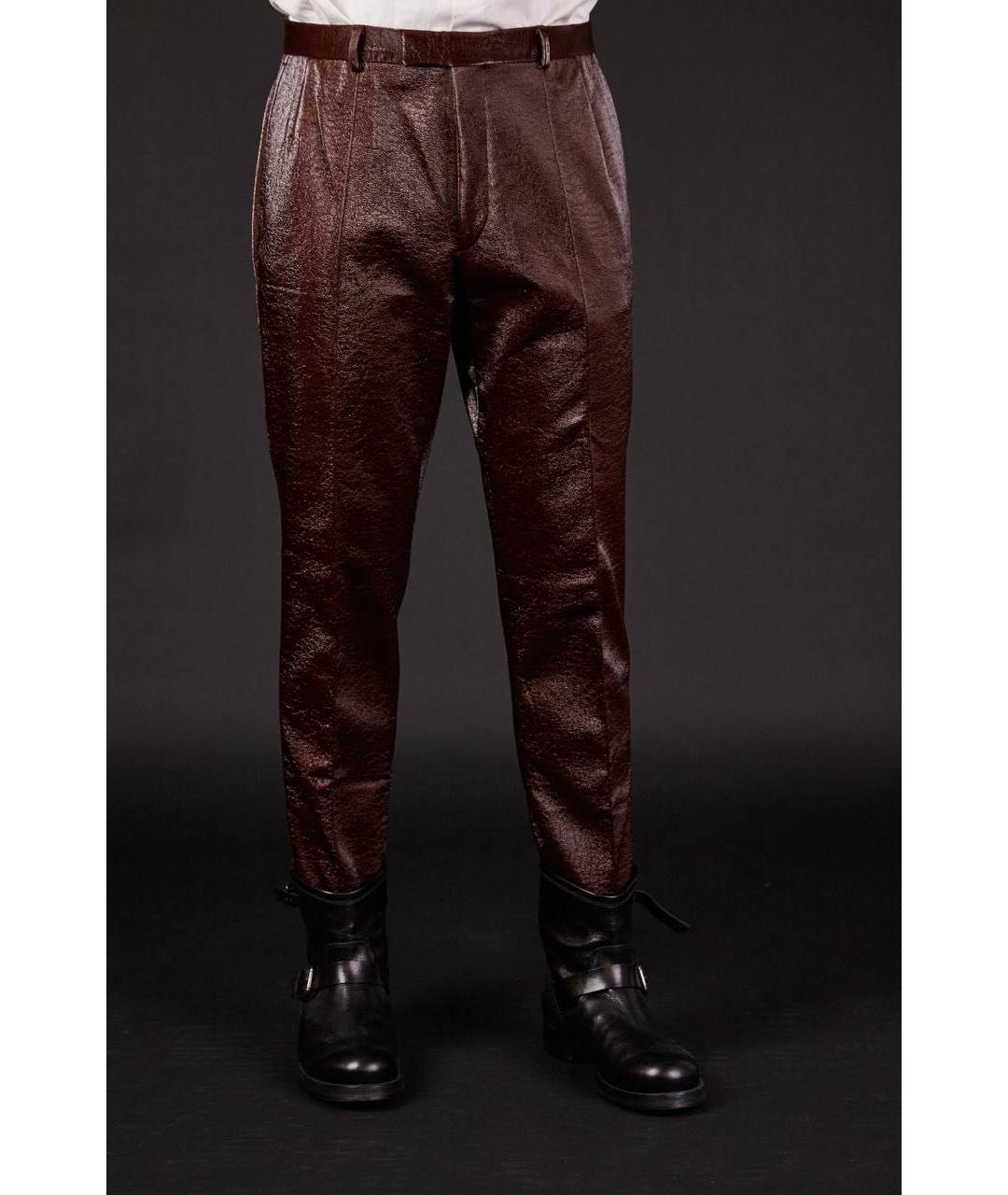 MUGLER Бордовые брюки чинос, фото 6