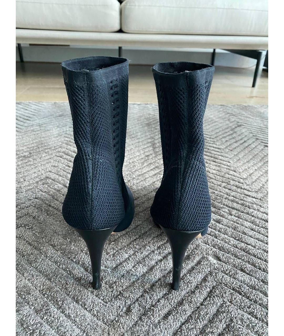 GIANVITO ROSSI Черные текстильные ботильоны, фото 4