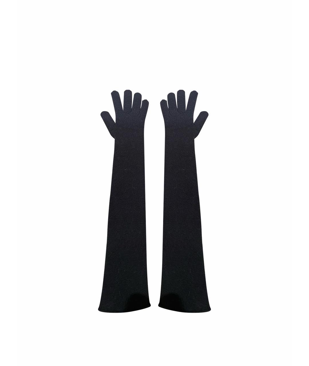 DOLCE&GABBANA Черные кашемировые перчатки, фото 1