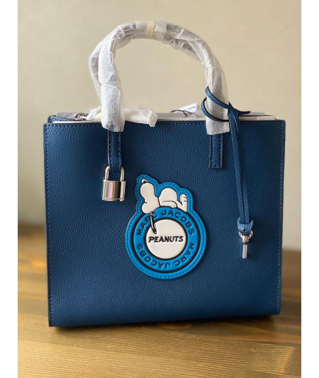 MARC JACOBS Темно-синяя кожаная сумка через плечо, фото 8