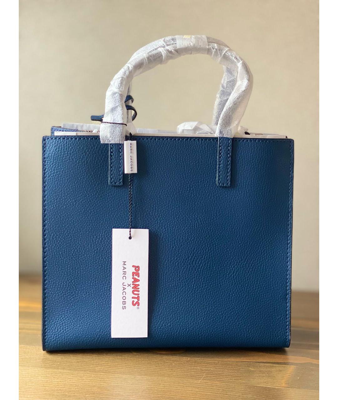 MARC JACOBS Темно-синяя кожаная сумка через плечо, фото 2