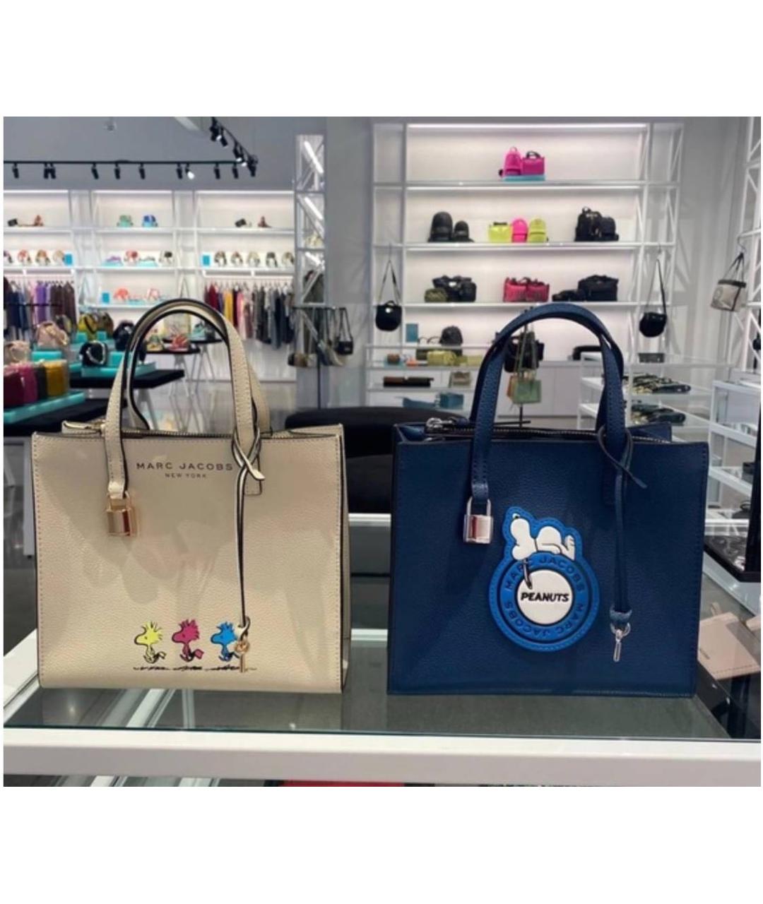 MARC JACOBS Темно-синяя кожаная сумка через плечо, фото 7