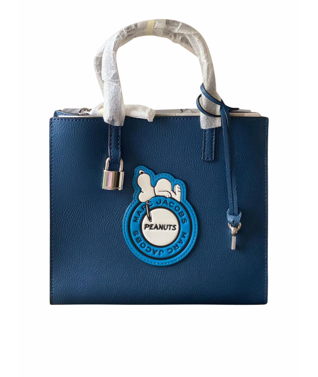 MARC JACOBS Темно-синяя кожаная сумка через плечо, фото 1