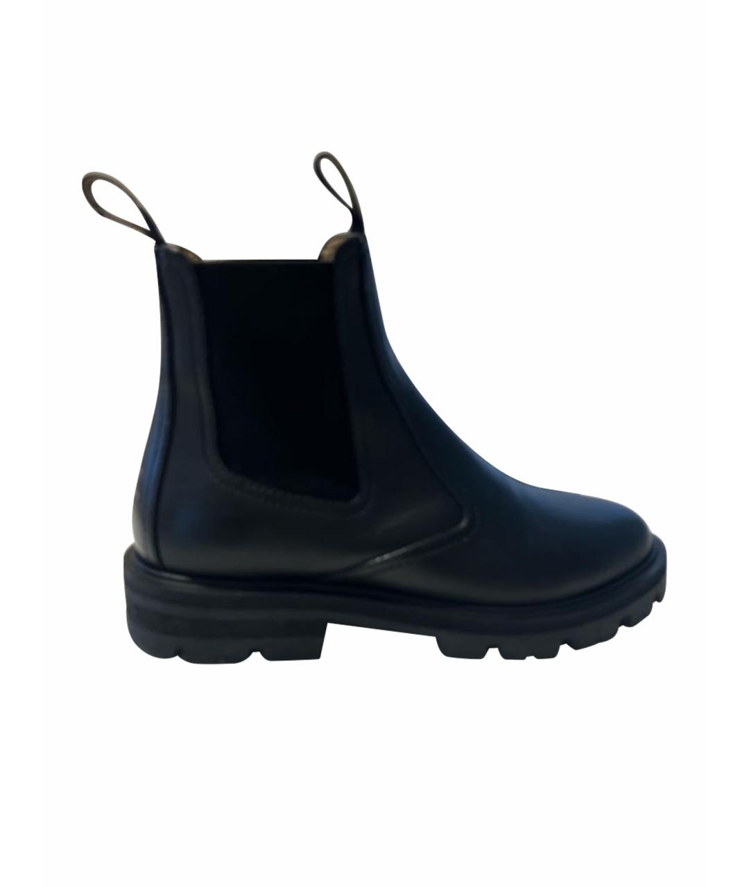 CELINE PRE-OWNED Черные кожаные ботинки, фото 1