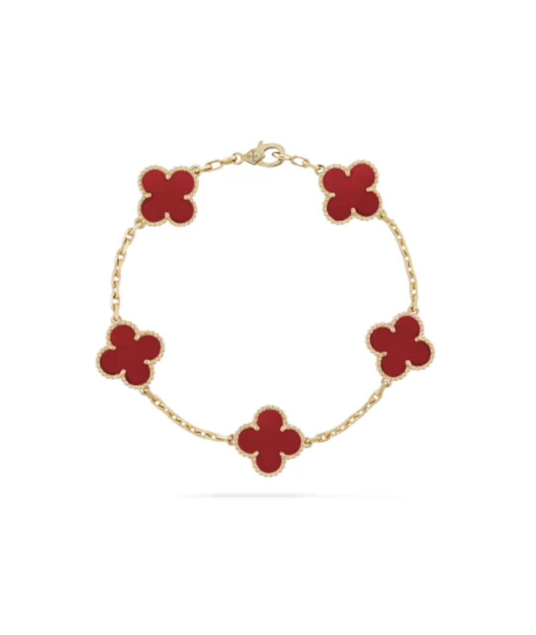 VAN CLEEF & ARPELS Бордовый браслет из розового золота, фото 5