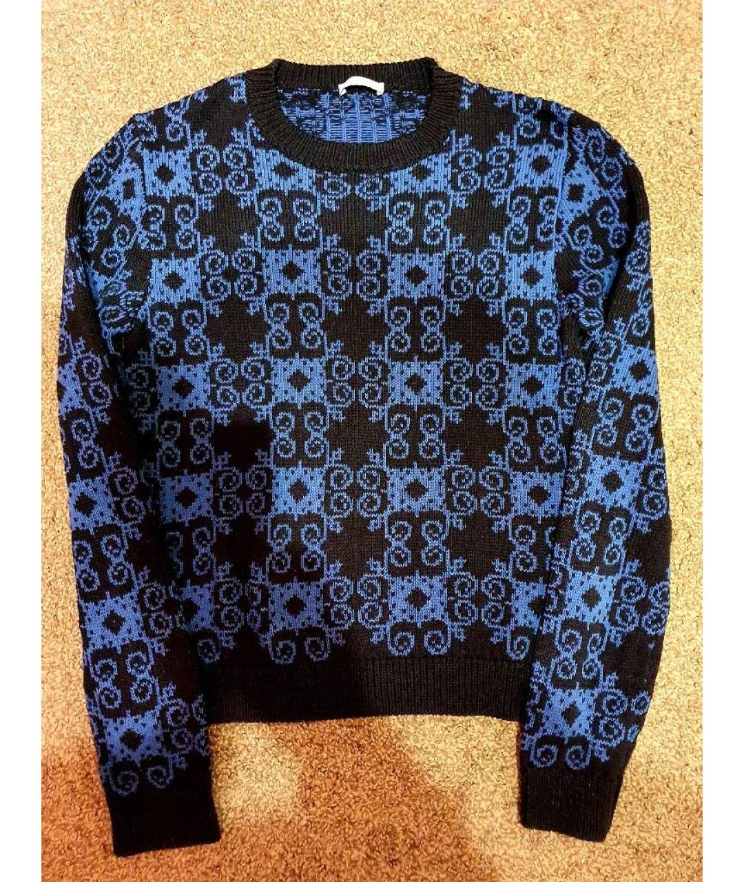 BOGLIOLI Темно-синий хлопковый джемпер / свитер, фото 8