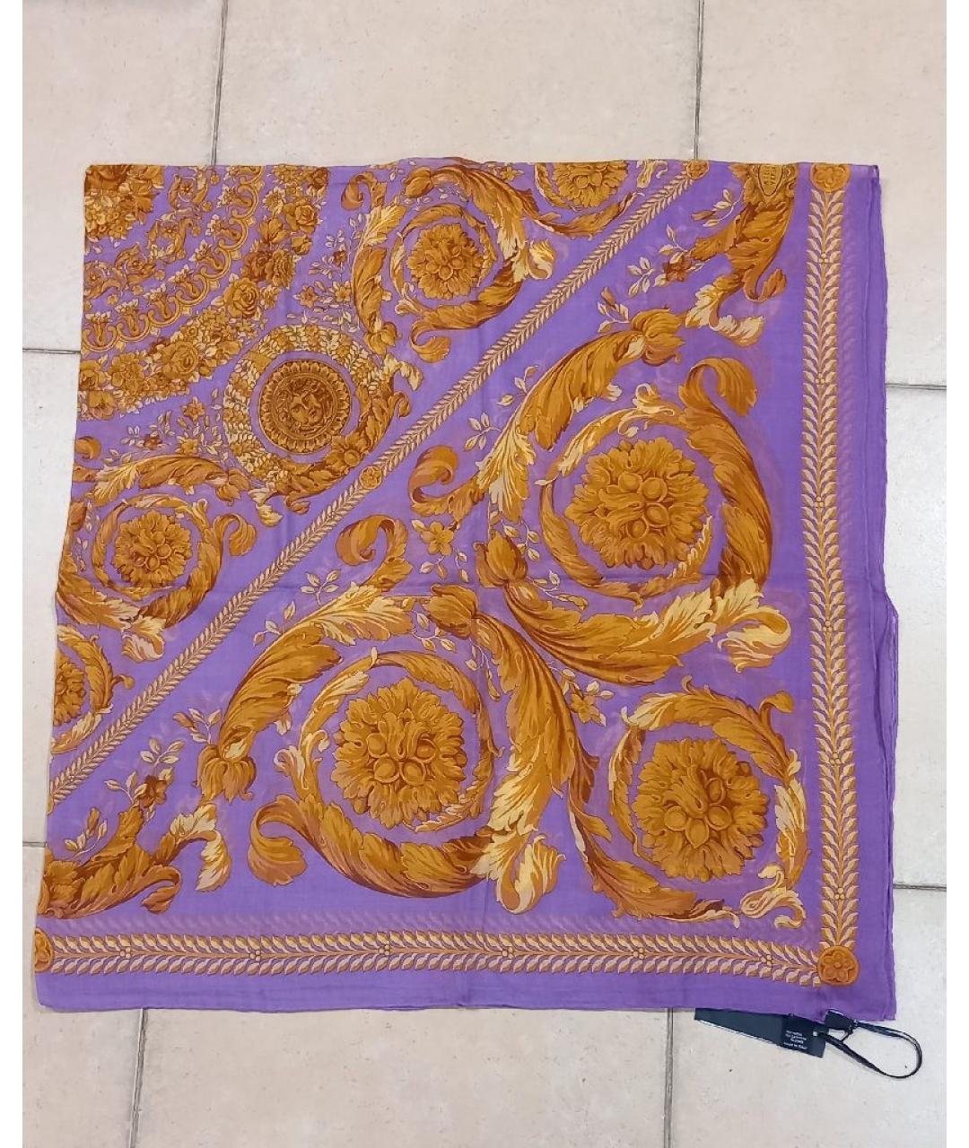 VERSACE Фиолетовый платок, фото 4