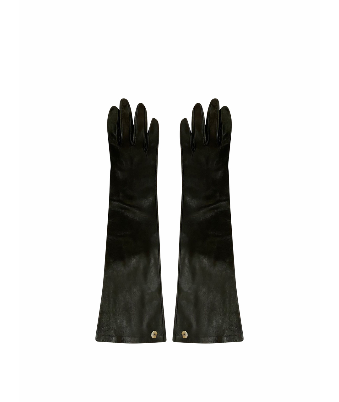 PINKO Черные кожаные перчатки, фото 1