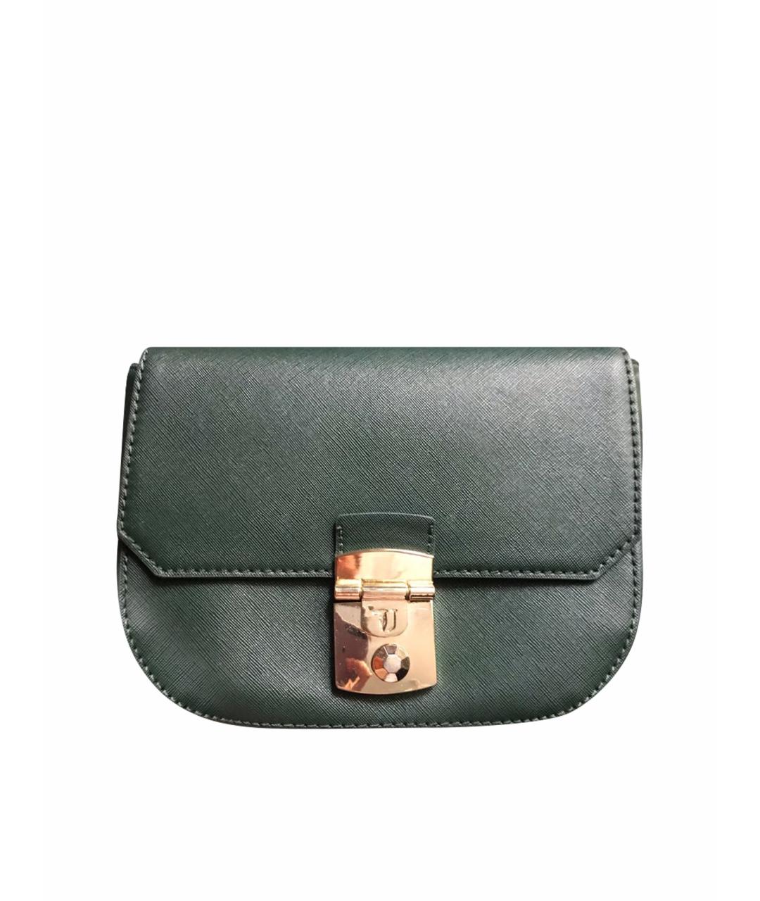 TRUSSARDI JEANS Зеленая сумка через плечо из искусственной кожи, фото 1