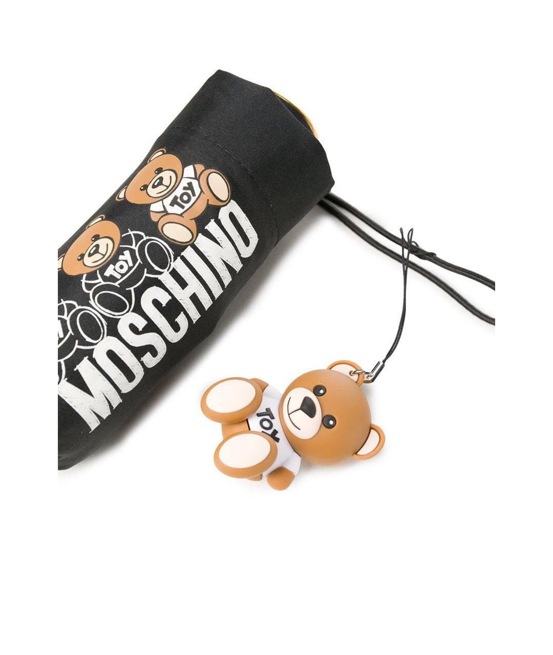 MOSCHINO Черный зонт, фото 4