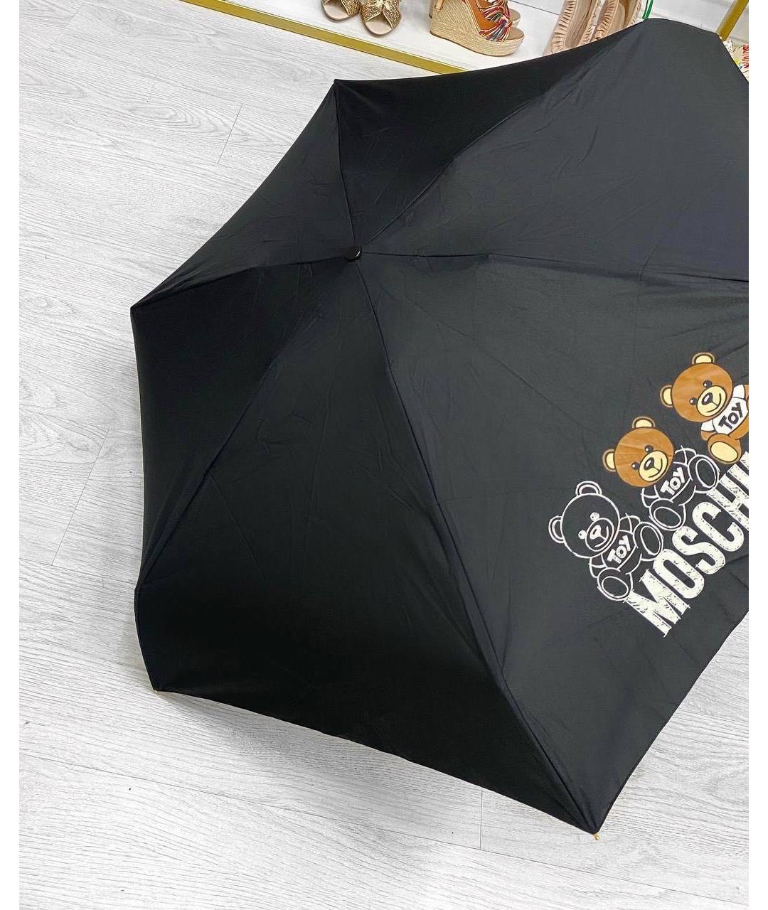 MOSCHINO Черный зонт, фото 3