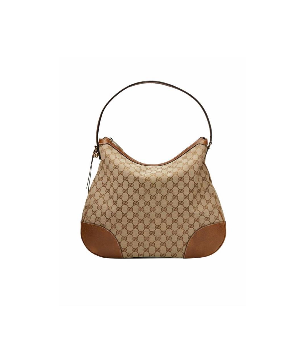 GUCCI Коричневая кожаная сумка с короткими ручками, фото 5