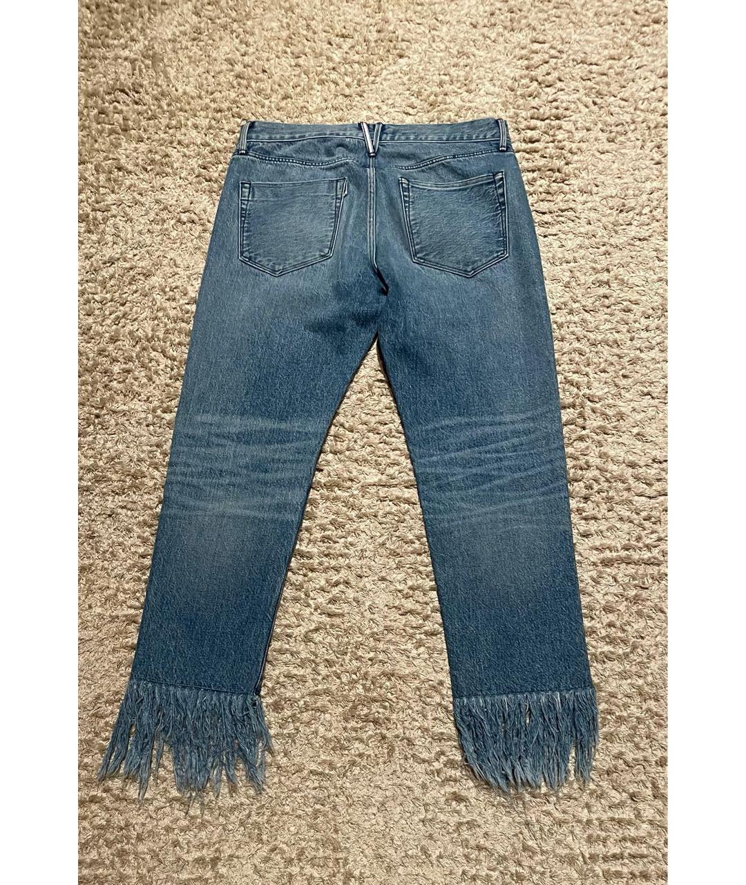 3X1 Голубые хлопковые прямые джинсы, фото 2