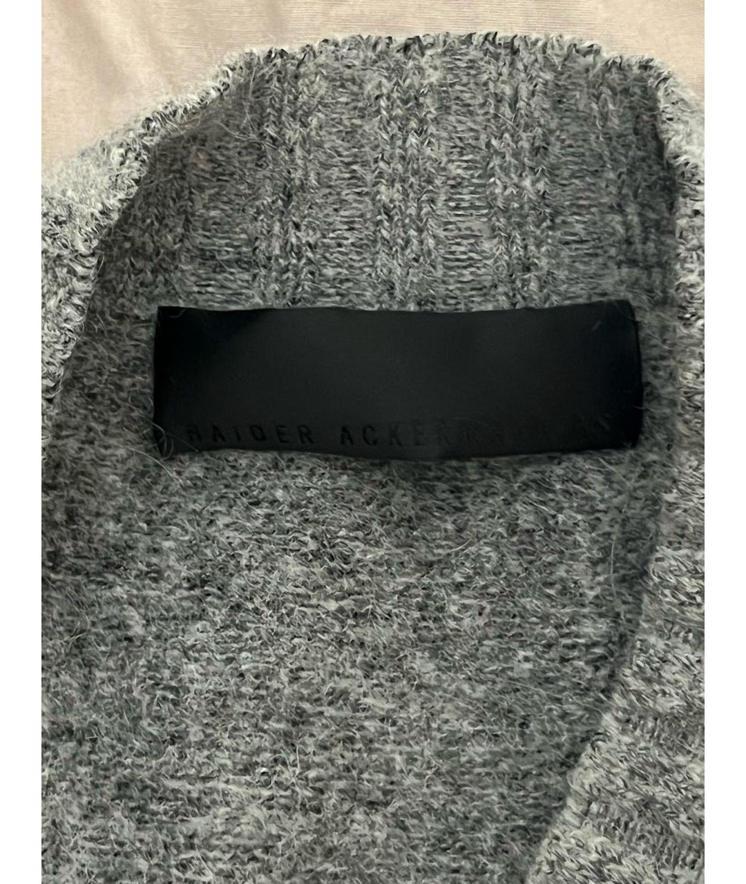 HAIDER ACKERMANN Серый шерстяной джемпер / свитер, фото 3