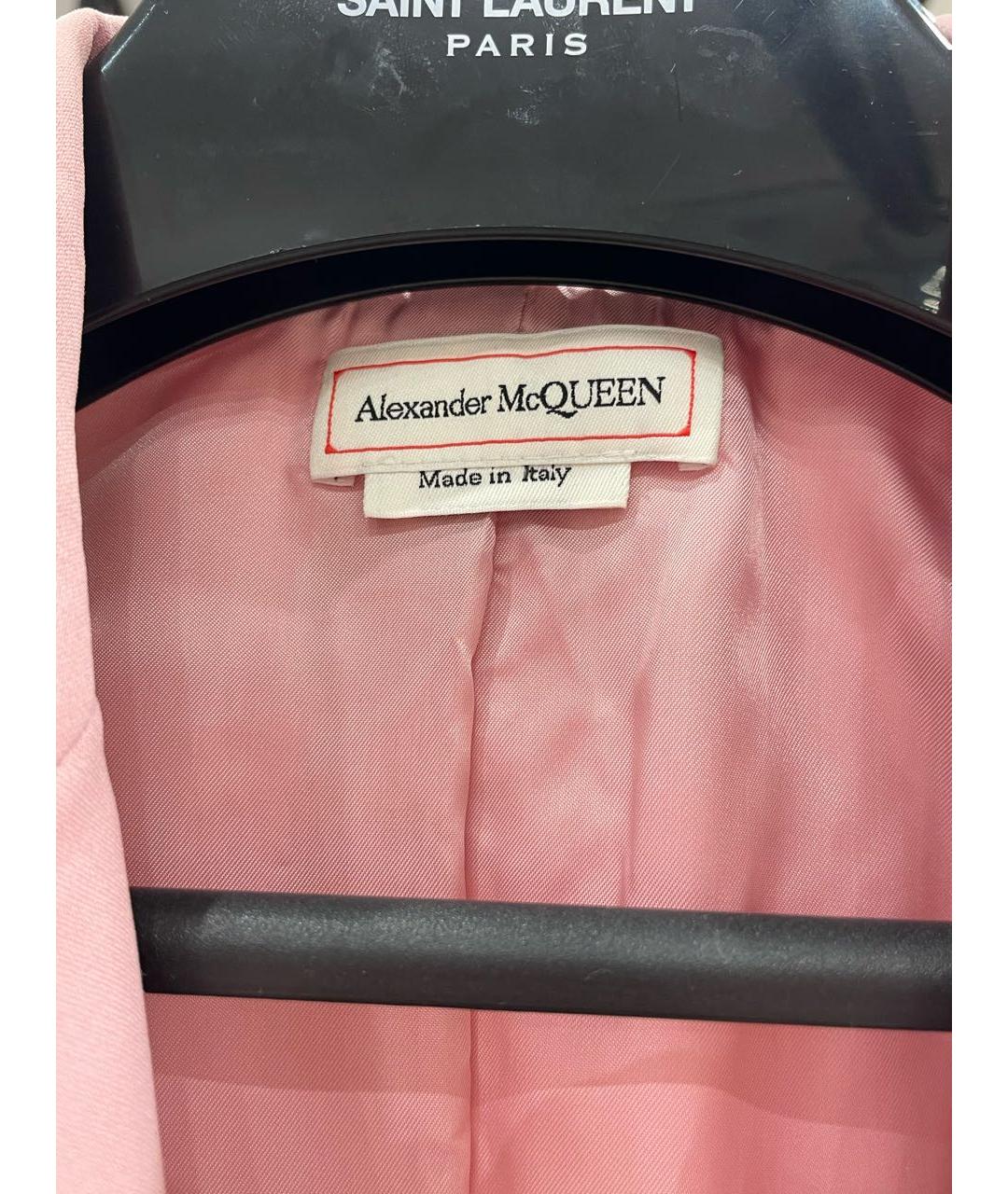 ALEXANDER MCQUEEN Розовый костюм с брюками, фото 3