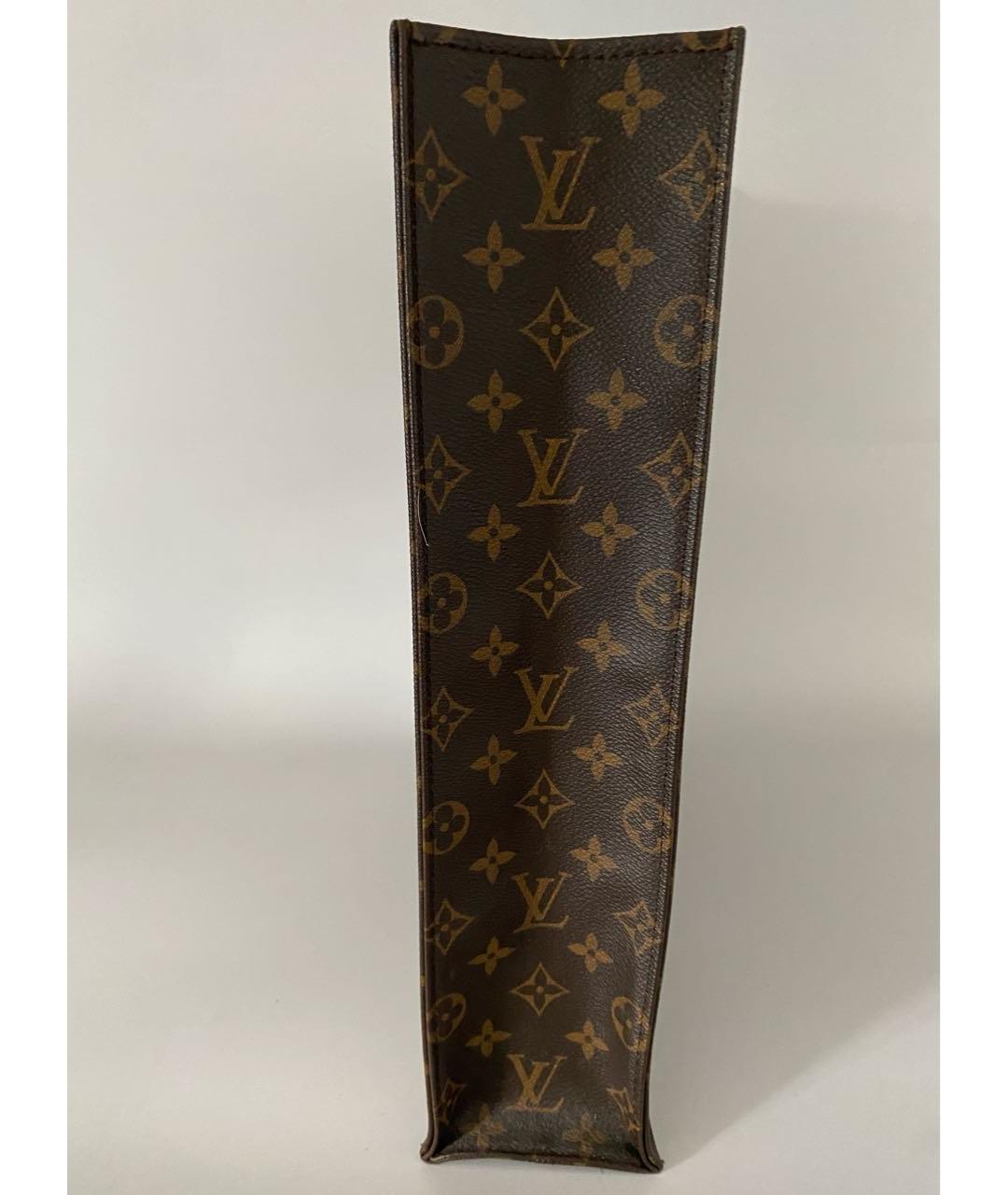 LOUIS VUITTON PRE-OWNED Коричневая сумка с короткими ручками из искусственной кожи, фото 3