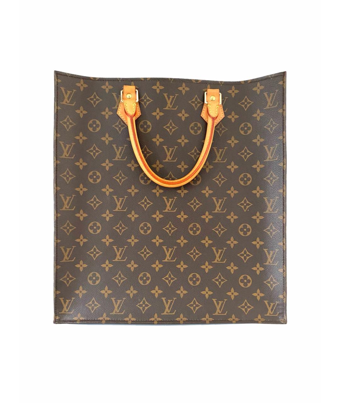 LOUIS VUITTON PRE-OWNED Коричневая сумка с короткими ручками из искусственной кожи, фото 1