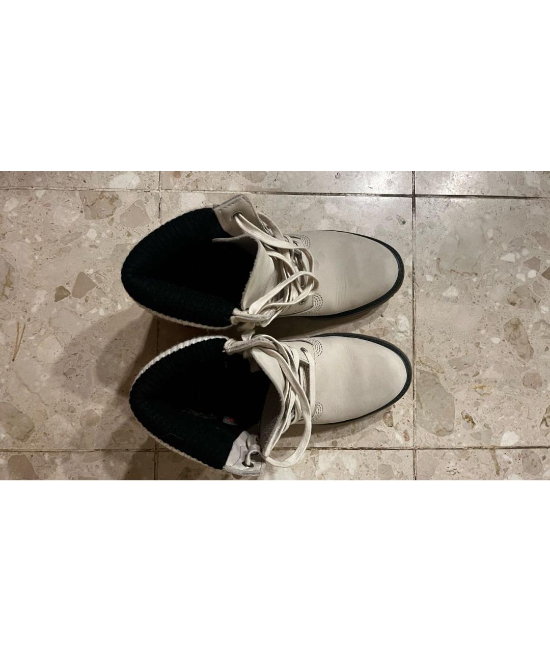 MARNI Белые кожаные ботинки, фото 3