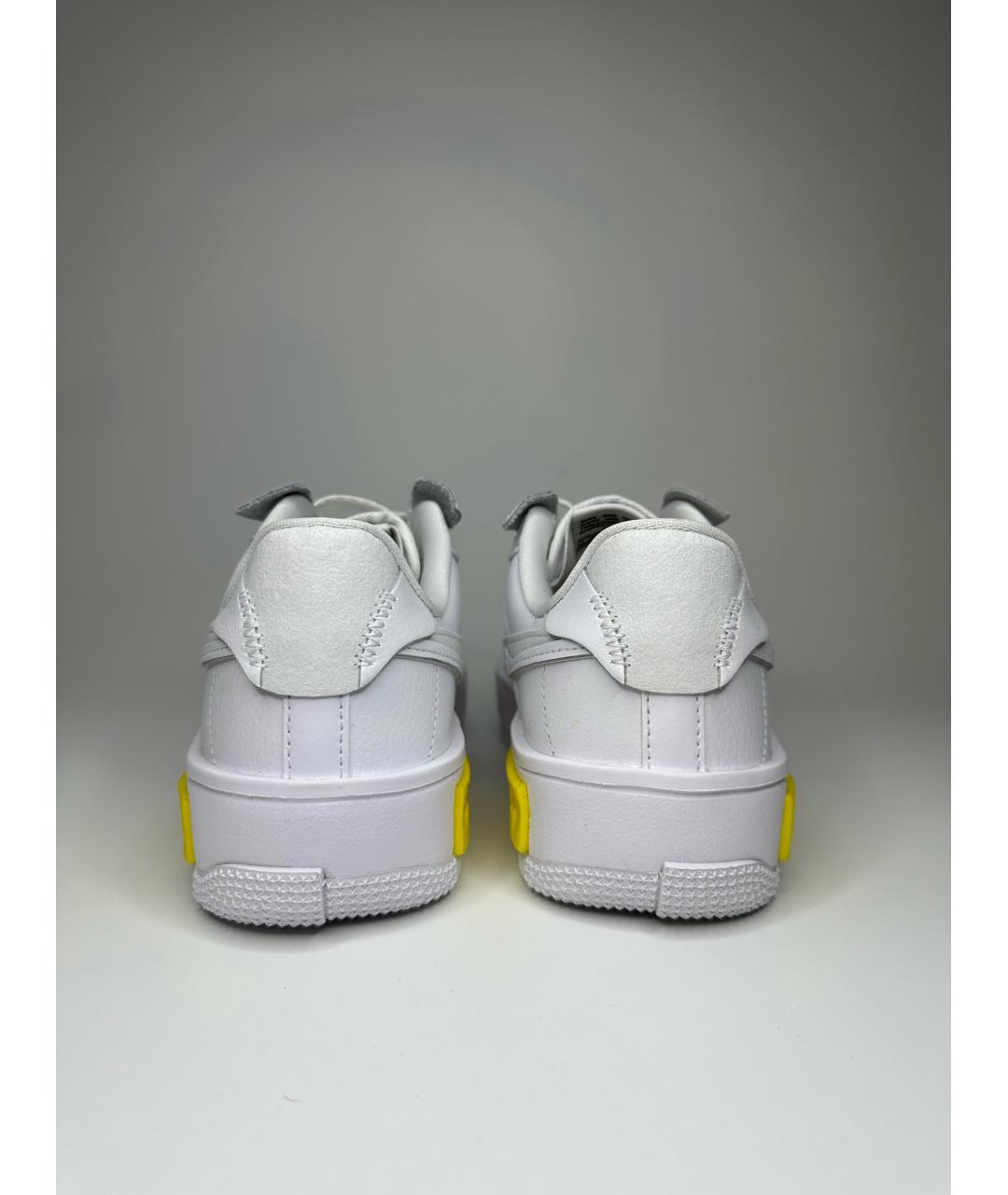NIKE Белые кроссовки из искусственной кожи, фото 4