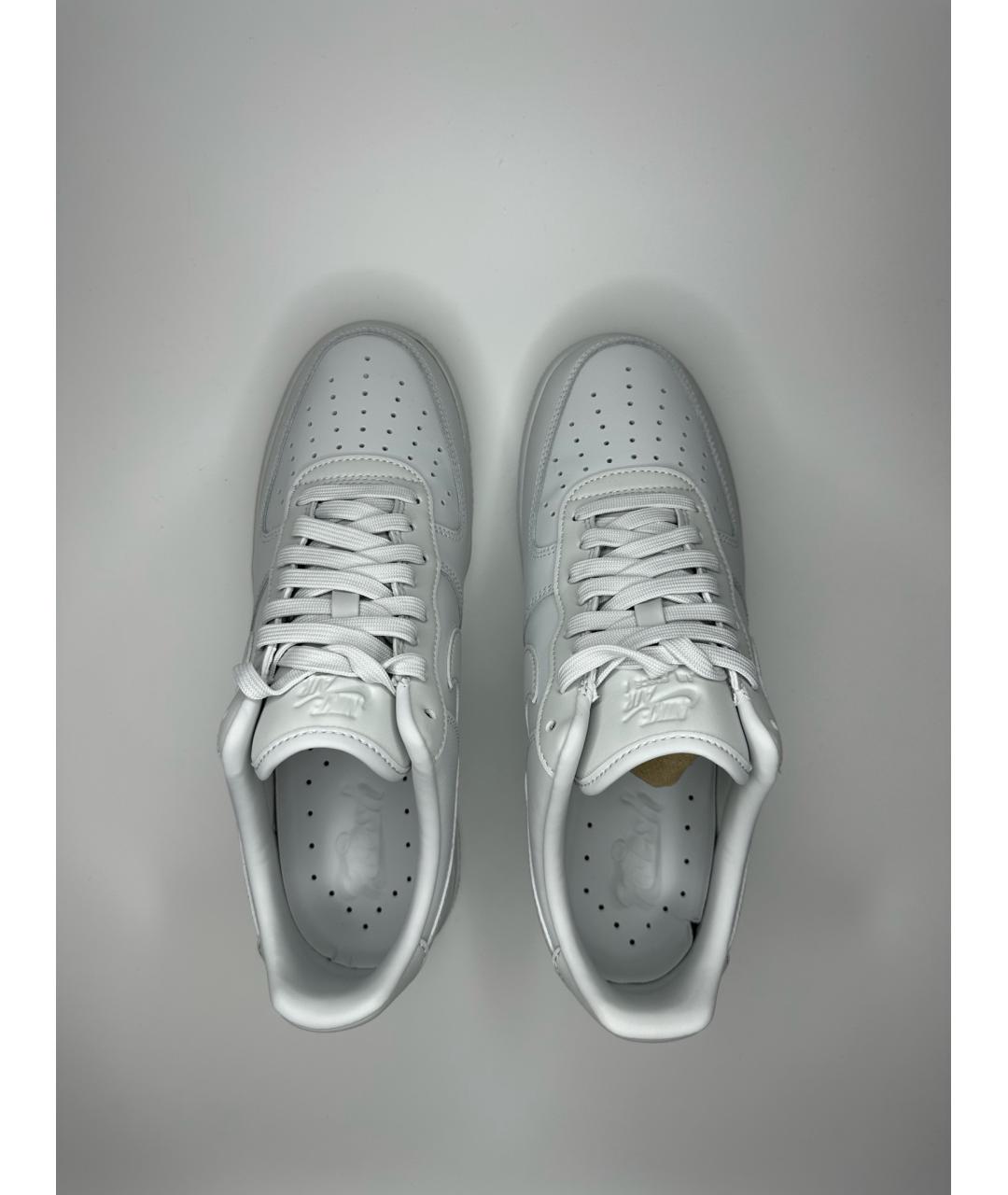 NIKE Серые кожаные низкие кроссовки / кеды, фото 3