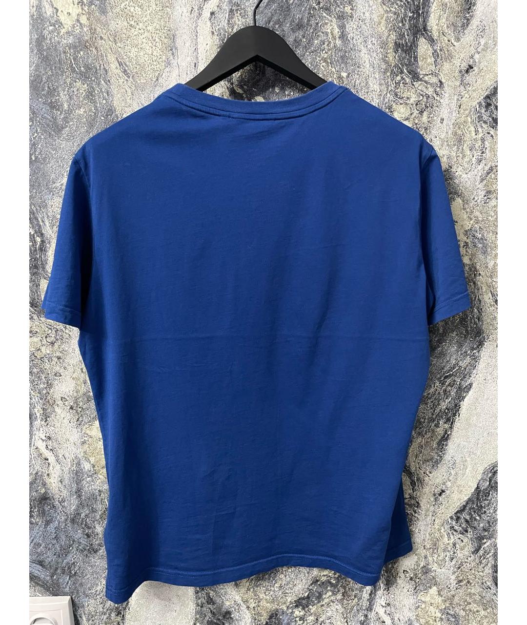 ANTONY MORATO Темно-синяя хлопковая футболка, фото 2