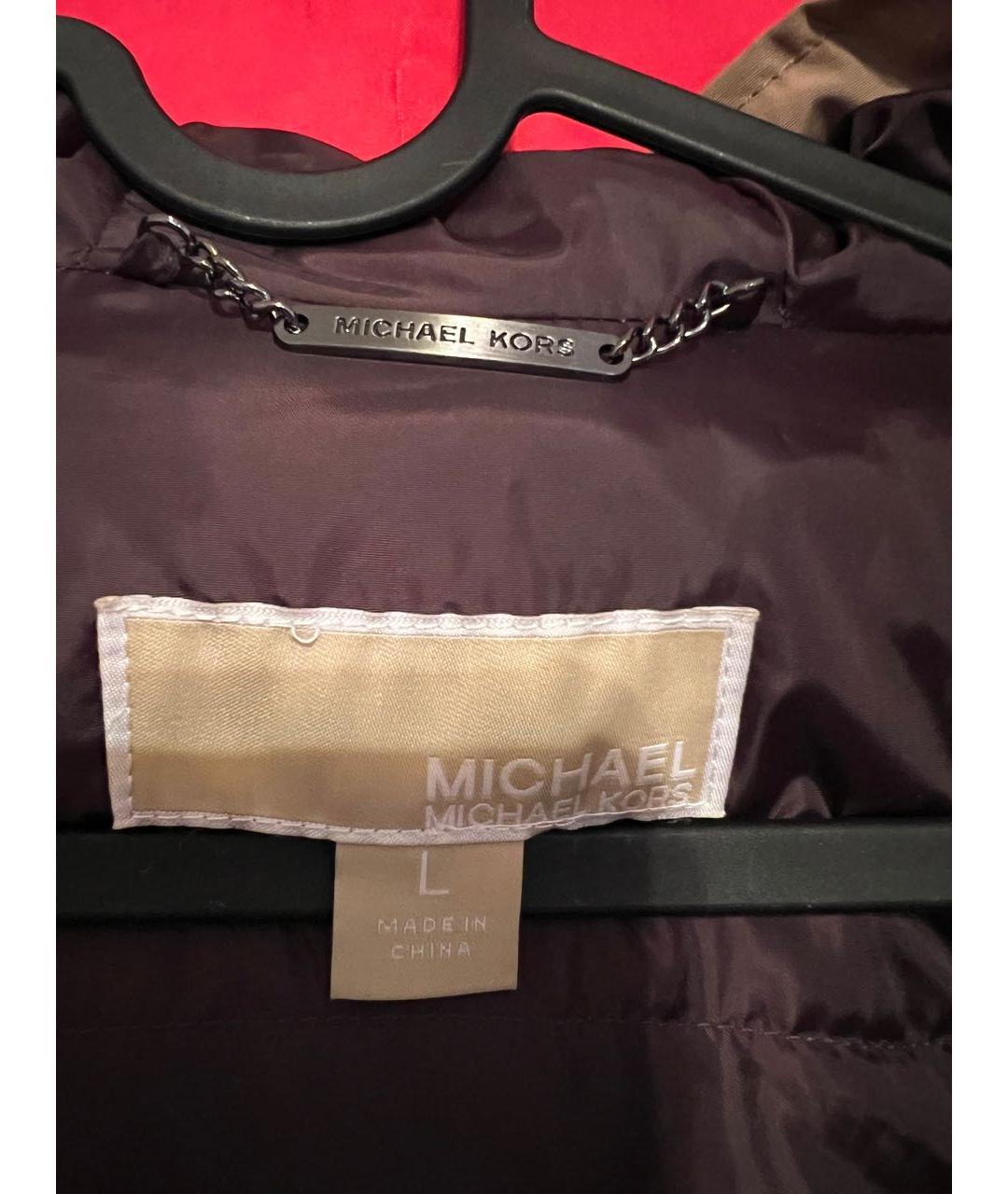 MICHAEL KORS Бежевая полиэстеровая парка, фото 3