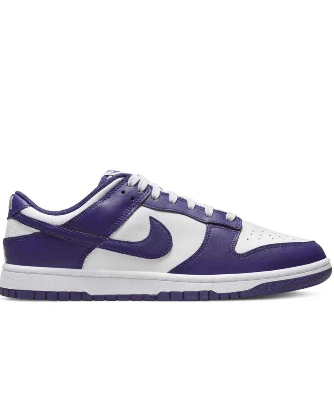 NIKE Фиолетовые кожаные низкие кроссовки / кеды, фото 5