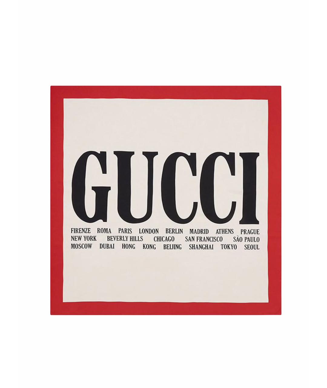 GUCCI Мульти шелковый платок, фото 1