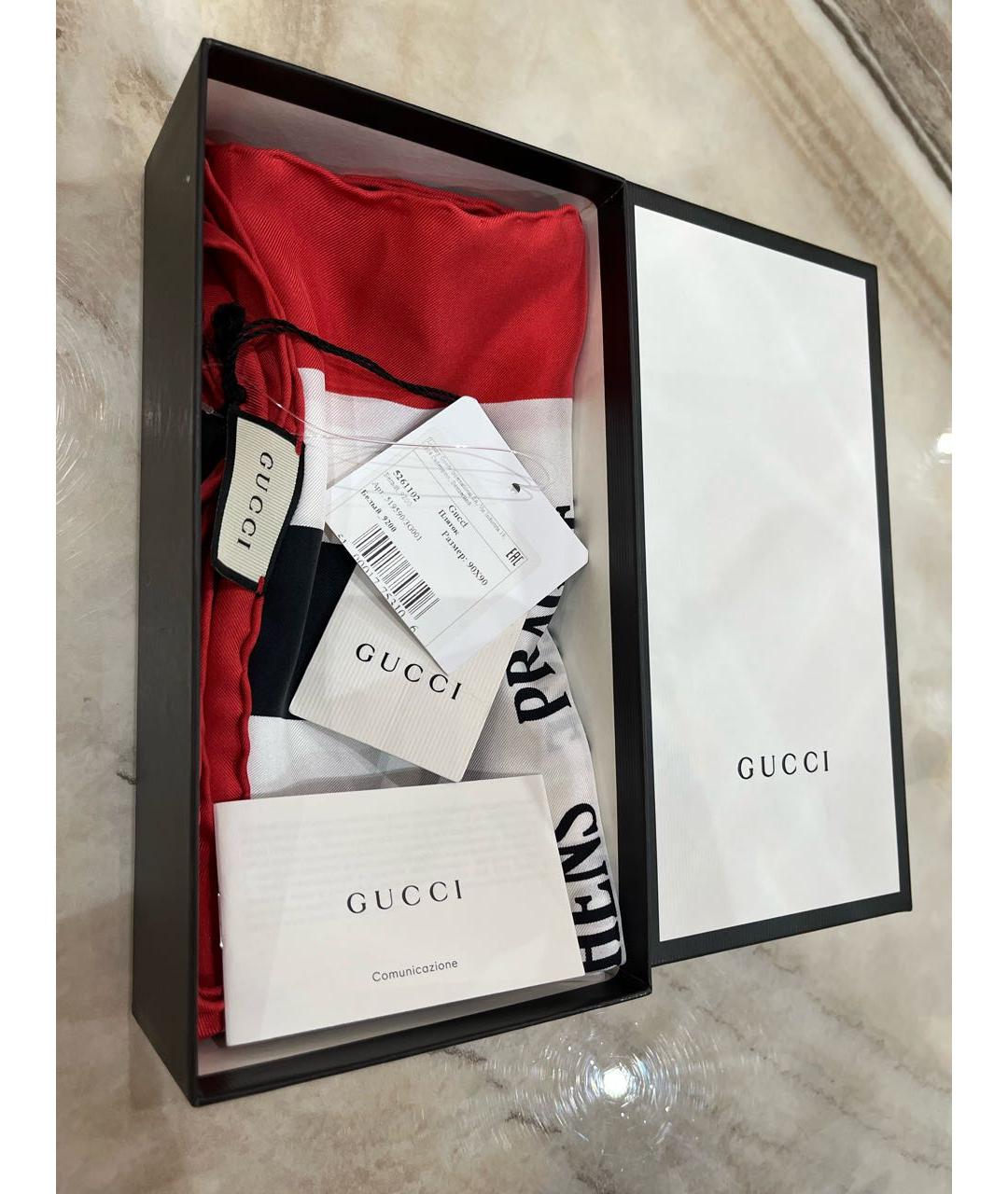 GUCCI Мульти шелковый платок, фото 4