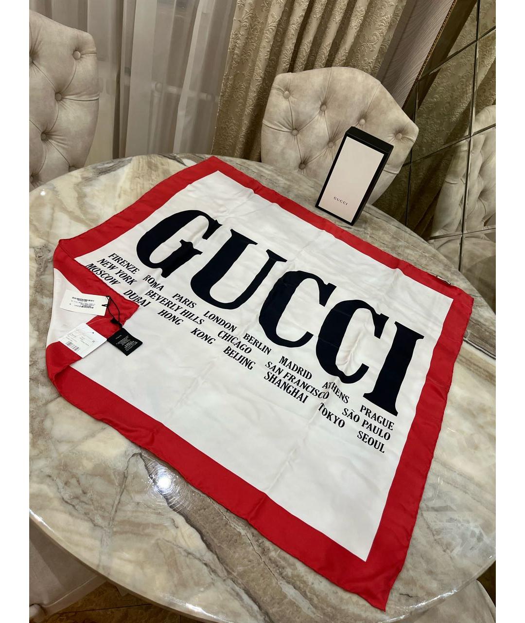 GUCCI Мульти шелковый платок, фото 6