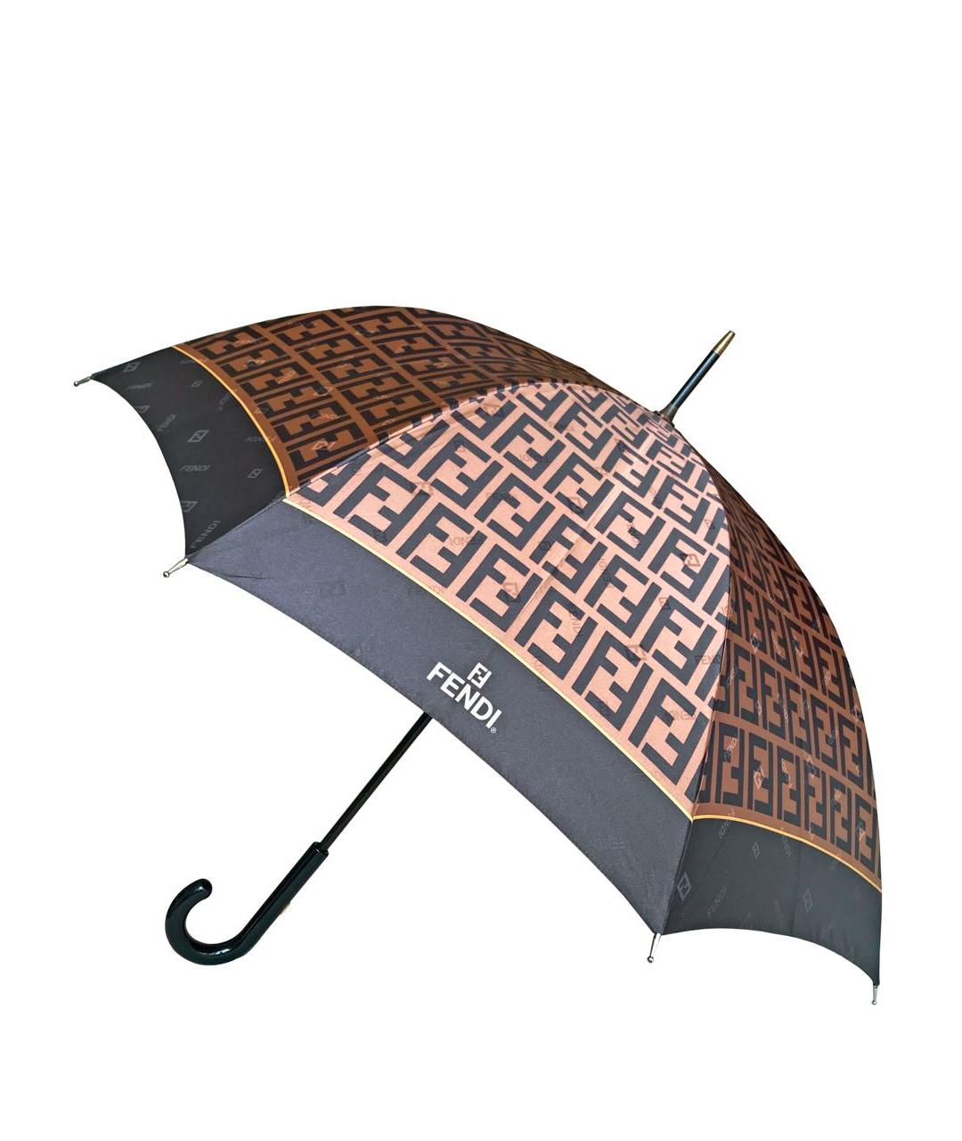 FENDI Коричневый зонт, фото 5