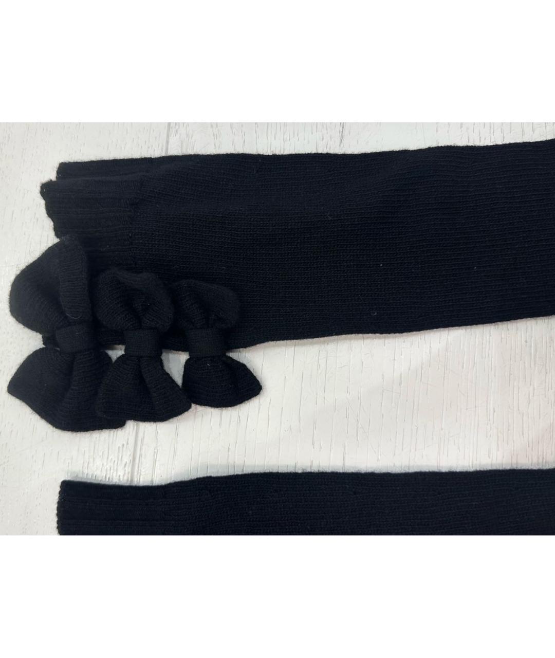 VALENTINO Черные шерстяные перчатки, фото 5