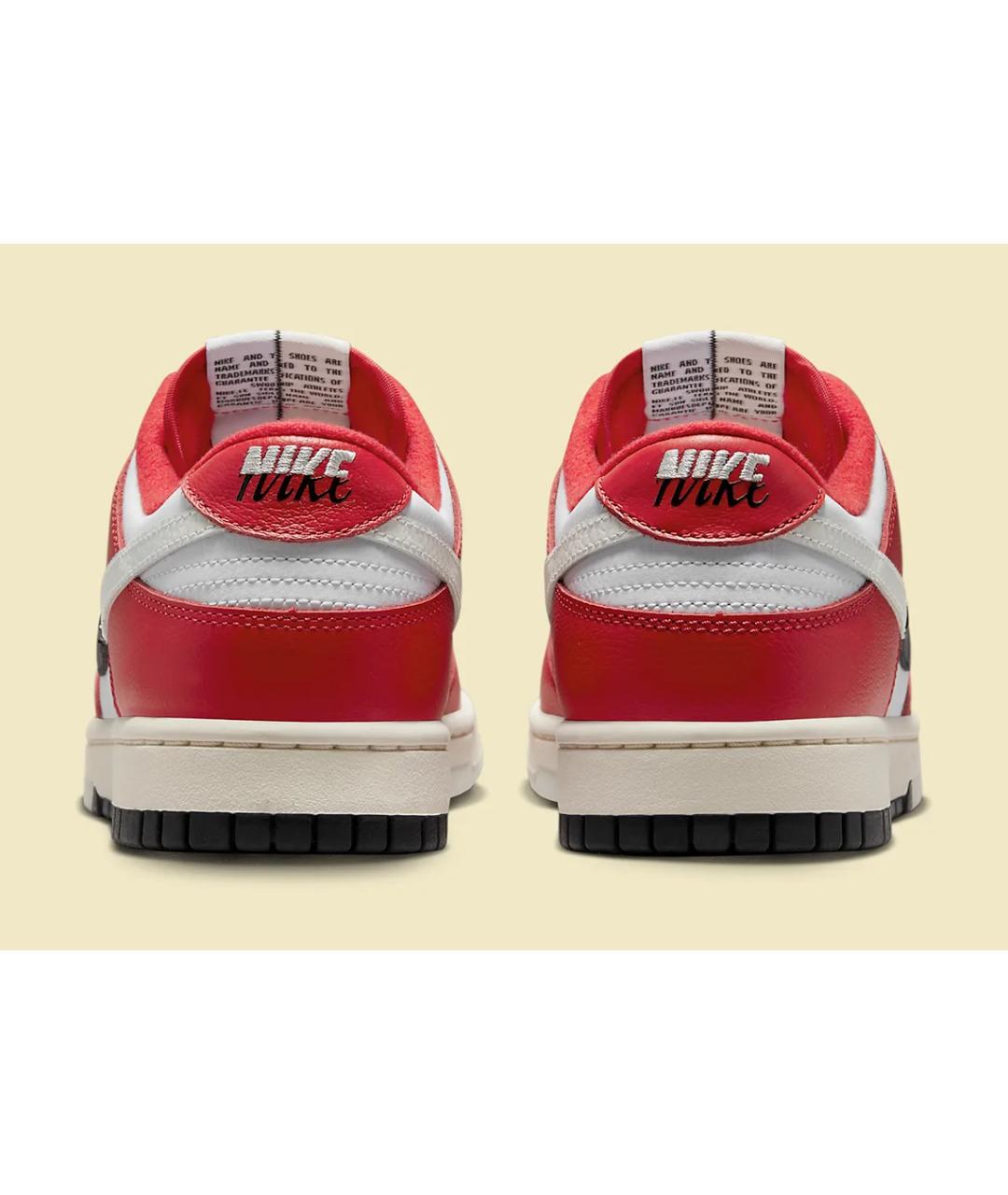 NIKE Красные кожаные кроссовки, фото 4