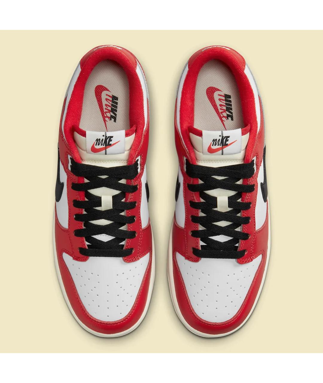 NIKE Красные кожаные кроссовки, фото 3