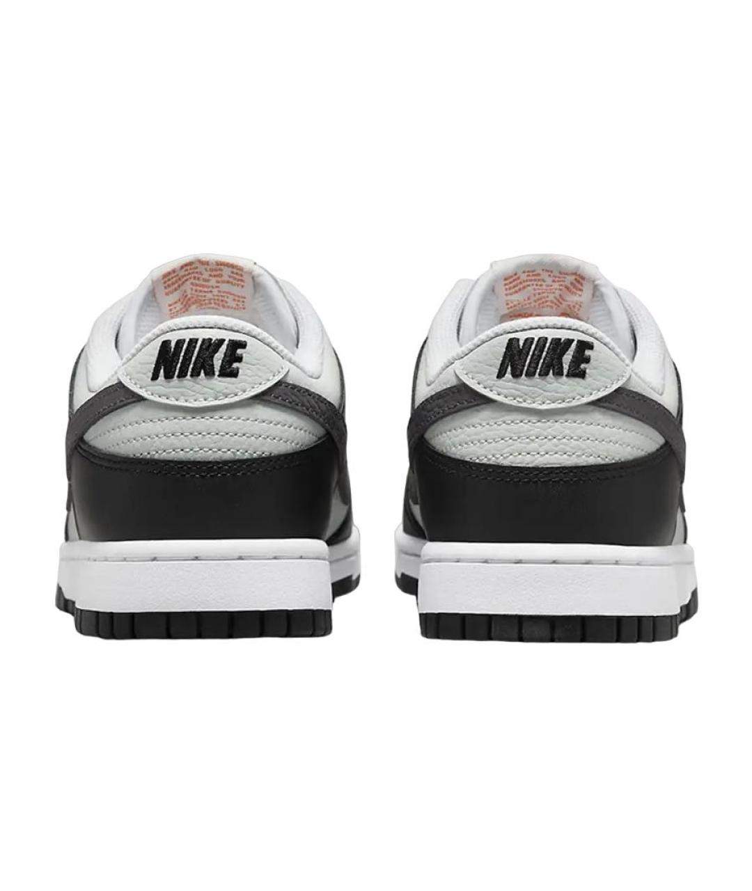 NIKE Черные кожаные низкие кроссовки / кеды, фото 4